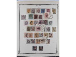 1917, OX-HEAD (PTT) Issues specialized collection on 24 selfmade album pages including a mainly used set, many high values 25