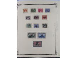 1917, OX-HEAD (PTT) Issues specialized collection on 24 selfmade album pages including a mainly used set, many high values 25