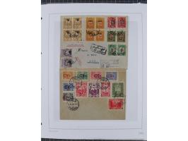 1917, OX-HEAD (PTT) Issues specialized collection on 24 selfmade album pages including a mainly used set, many high values 25