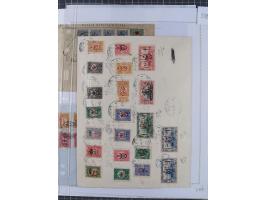1917, OX-HEAD (PTT) Issues specialized collection on 24 selfmade album pages including a mainly used set, many high values 25