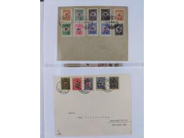 1917, OX-HEAD (PTT) Issues specialized collection on 24 selfmade album pages including a mainly used set, many high values 25