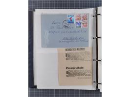 1944, umfangreiche, meist postfrische und gestempelte Sammlung mit vielen Einheiten, gestempelten Bogenteilen, Aufdruck-Abart