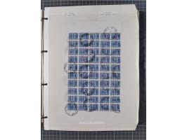 1944, umfangreiche, meist postfrische und gestempelte Sammlung mit vielen Einheiten, gestempelten Bogenteilen, Aufdruck-Abart