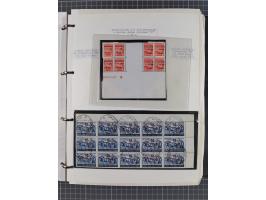 1944, umfangreiche, meist postfrische und gestempelte Sammlung mit vielen Einheiten, gestempelten Bogenteilen, Aufdruck-Abart