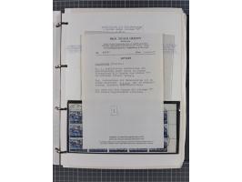 1944, umfangreiche, meist postfrische und gestempelte Sammlung mit vielen Einheiten, gestempelten Bogenteilen, Aufdruck-Abart