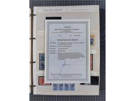 1944, umfangreiche, meist postfrische und gestempelte Sammlung mit vielen Einheiten, gestempelten Bogenteilen, Aufdruck-Abart