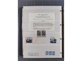 1944, umfangreiche, meist postfrische und gestempelte Sammlung mit vielen Einheiten, gestempelten Bogenteilen, Aufdruck-Abart