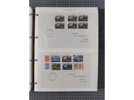 1944, umfangreiche, meist postfrische und gestempelte Sammlung mit vielen Einheiten, gestempelten Bogenteilen, Aufdruck-Abart