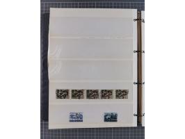 1944, umfangreiche, meist postfrische und gestempelte Sammlung mit vielen Einheiten, gestempelten Bogenteilen, Aufdruck-Abart