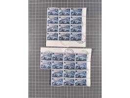 1944, umfangreiche, meist postfrische und gestempelte Sammlung mit vielen Einheiten, gestempelten Bogenteilen, Aufdruck-Abart