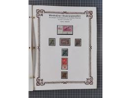 1922/23, umfangreiche, alte Ausstellungssammlung “Wiesbadener Regierungsmarken” mit vielen ungebrauchten und gestempelten Mar