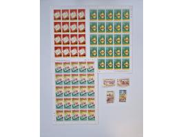 1978/88 (ca.), West Indies, mnh stock of several thousand cpl. motive sets (ca. 40 different) in sheets and few part sheets, 