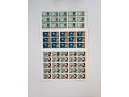 1978/88 (ca.), West Indies, mnh stock of several thousand cpl. motive sets (ca. 40 different) in sheets and few part sheets, 