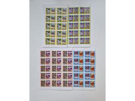 1978/88 (ca.), West Indies, mnh stock of several thousand cpl. motive sets (ca. 40 different) in sheets and few part sheets, 