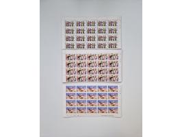 1978/88 (ca.), West Indies, mnh stock of several thousand cpl. motive sets (ca. 40 different) in sheets and few part sheets, 