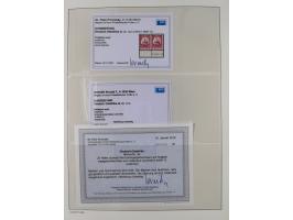 1905/20, Kaiseryacht 3 -60 H. in Unterrandpaaren bzw. zwei Einzelmarken mit Unterrand und mit HAN, dabei 7½ H. in beiden Farb