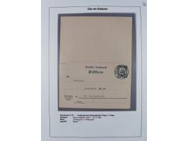 1892/1916, Partie mit 16 Briefen, Karten und Ganzsachen sowie ein Telegramm und zwei linken Postanweisungs-Abschnitten mit sc