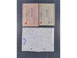 1946/49, Kriegsgefangenenpost aus zwei verschiedenen sowjetischen Lagern an Dr. Gustav Wienstein Nürnberg, dabei S.S.S.R.LAGE