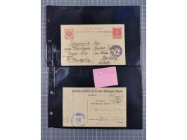 1914/20, Feldpost und Kriegsgefangenenpost aus Serbien, Frankreich, Rußland und Bulgarien, dabei verschiedene Zensuren, Rotes
