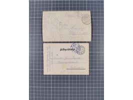 1914/20, Feldpost und Kriegsgefangenenpost aus Serbien, Frankreich, Rußland und Bulgarien, dabei verschiedene Zensuren, Rotes