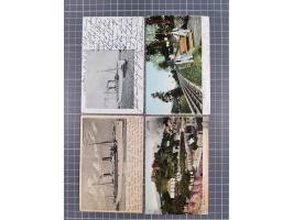 1902/12, OCEAN POST: Ten postcards, three ship cards (S.S.Kinfauns Castle and Steamer Briton) and seven Portugal Madeira Func