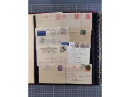 1890/1910, 53 covers &amp; stationery cards including States, registered mails, perfins on cover, good cancellations, uprated