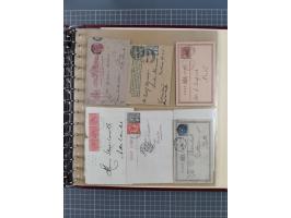 1890/1910, 53 covers &amp; stationery cards including States, registered mails, perfins on cover, good cancellations, uprated