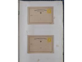 1869/1900, Sammlung von über 100 meist verschiedenen Ganzsachenkarten, überwiegend ungebraucht, spezialisiert mit Katalognumm