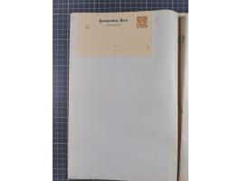 1869/1900, Sammlung von über 100 meist verschiedenen Ganzsachenkarten, überwiegend ungebraucht, spezialisiert mit Katalognumm