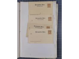 1869/1900, Sammlung von über 100 meist verschiedenen Ganzsachenkarten, überwiegend ungebraucht, spezialisiert mit Katalognumm