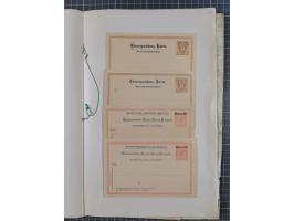 1869/1900, Sammlung von über 100 meist verschiedenen Ganzsachenkarten, überwiegend ungebraucht, spezialisiert mit Katalognumm