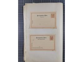 1869/1900, Sammlung von über 100 meist verschiedenen Ganzsachenkarten, überwiegend ungebraucht, spezialisiert mit Katalognumm