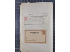 1869/1900, Sammlung von über 100 meist verschiedenen Ganzsachenkarten, überwiegend ungebraucht, spezialisiert mit Katalognumm