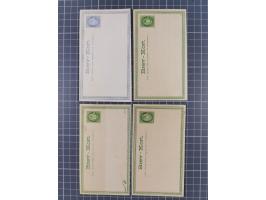 1872/1900, Collection of 41 postal stationery cards starting Mi.P1-P5, including 17 complete answering cards, some watermarke