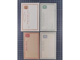 1872/1900, Collection of 41 postal stationery cards starting Mi.P1-P5, including 17 complete answering cards, some watermarke