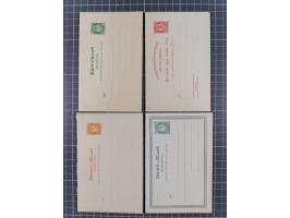 1872/1900, Collection of 41 postal stationery cards starting Mi.P1-P5, including 17 complete answering cards, some watermarke
