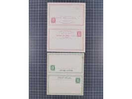 1872/1900, Collection of 41 postal stationery cards starting Mi.P1-P5, including 17 complete answering cards, some watermarke