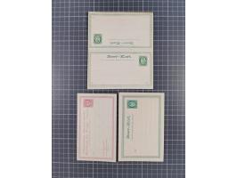 1872/1900, Collection of 41 postal stationery cards starting Mi.P1-P5, including 17 complete answering cards, some watermarke