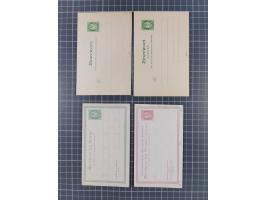 1872/1900, Collection of 41 postal stationery cards starting Mi.P1-P5, including 17 complete answering cards, some watermarke