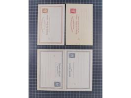 1872/1900, Collection of 41 postal stationery cards starting Mi.P1-P5, including 17 complete answering cards, some watermarke