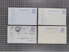 1879/1900, Sammlung von 15 meist verschiedenen Ganzsachenkarten zur pneumatischen Expressbeförderung, überwiegend ungebraucht