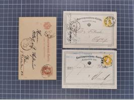 1879/1900, Sammlung von 15 meist verschiedenen Ganzsachenkarten zur pneumatischen Expressbeförderung, überwiegend ungebraucht