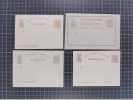 1874/1900, Sammlung von 41 meist verschiedenen Ganzsachenkarten, überwiegend ungebraucht, dabei auch 13 komplette Antwortkart