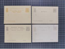 1874/1900, Sammlung von 41 meist verschiedenen Ganzsachenkarten, überwiegend ungebraucht, dabei auch 13 komplette Antwortkart