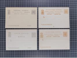 1874/1900, Sammlung von 41 meist verschiedenen Ganzsachenkarten, überwiegend ungebraucht, dabei auch 13 komplette Antwortkart