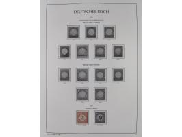 1872/45, meist postfrische und teils gestempelte reichhaltige Material-Sammlung inkl. Dienstmarken, dabei viele Varianten, Fa