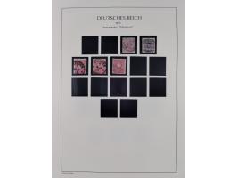 1872/45, meist postfrische und teils gestempelte reichhaltige Material-Sammlung inkl. Dienstmarken, dabei viele Varianten, Fa
