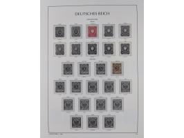 1872/45, meist postfrische und teils gestempelte reichhaltige Material-Sammlung inkl. Dienstmarken, dabei viele Varianten, Fa