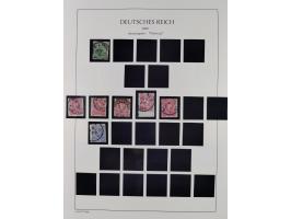 1872/45, meist postfrische und teils gestempelte reichhaltige Material-Sammlung inkl. Dienstmarken, dabei viele Varianten, Fa