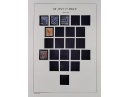1872/45, meist postfrische und teils gestempelte reichhaltige Material-Sammlung inkl. Dienstmarken, dabei viele Varianten, Fa
